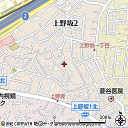 上野坂1丁目公園周辺の地図