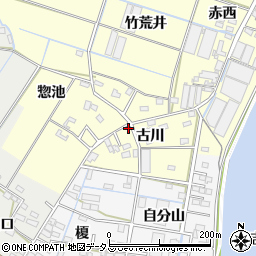 愛知県西尾市一色町大塚古川17周辺の地図