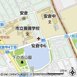 関西電力安倉変電所周辺の地図