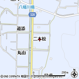 愛知県西尾市西幡豆町二本松周辺の地図