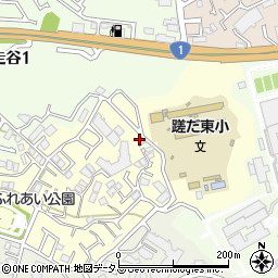 大阪府枚方市翠香園町19-52周辺の地図