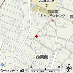 静岡県浜松市浜名区西美薗1384周辺の地図