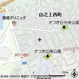 大阪府枚方市山之上西町25-28周辺の地図