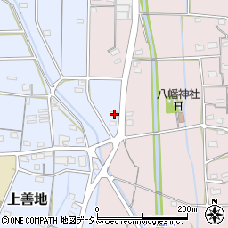 静岡県浜松市浜名区上善地64周辺の地図
