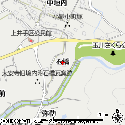 京都府綴喜郡井手町井手石橋周辺の地図