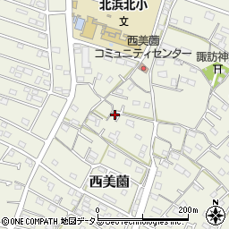 静岡県浜松市浜名区西美薗1450-1周辺の地図