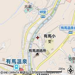 兵庫県神戸市北区有馬町204周辺の地図