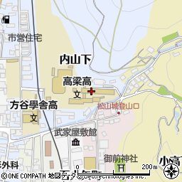 岡山県立高梁高等学校周辺の地図