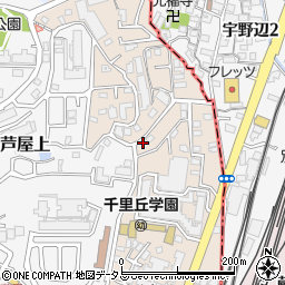 大阪府吹田市新芦屋下周辺の地図