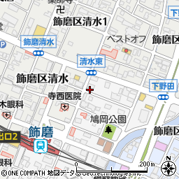 兵庫県姫路市飾磨区玉地1丁目87周辺の地図