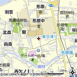 愛知県蒲郡市形原町佃26周辺の地図