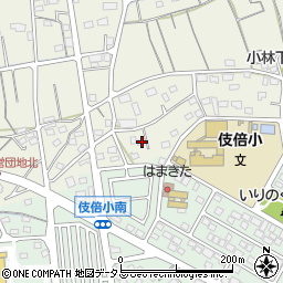 静岡県浜松市浜名区小林447周辺の地図