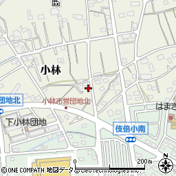 静岡県浜松市浜名区小林393-1周辺の地図