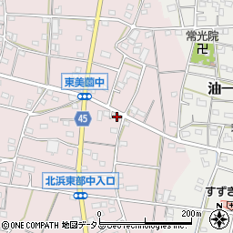 静岡県浜松市浜名区東美薗1243周辺の地図