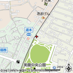 静岡県浜松市浜名区西美薗3101周辺の地図
