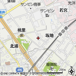愛知県豊川市宿町坂地周辺の地図