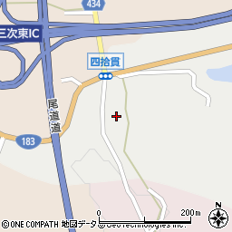 広島県三次市和知町2548周辺の地図