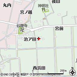 愛知県西尾市吉良町小山田治ア田17周辺の地図