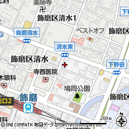 兵庫県姫路市飾磨区玉地1丁目90周辺の地図