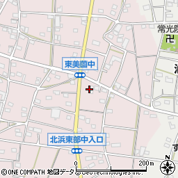 静岡県浜松市浜名区東美薗1248周辺の地図