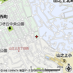 大阪府枚方市山之上西町9-56周辺の地図