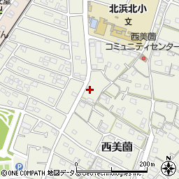 静岡県浜松市浜名区西美薗1381周辺の地図