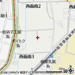 大阪府高槻市西面南周辺の地図