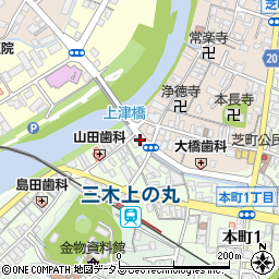 上津橋東周辺の地図