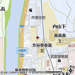岡山県高梁市内山下周辺の地図
