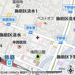 兵庫県姫路市飾磨区玉地1丁目96周辺の地図