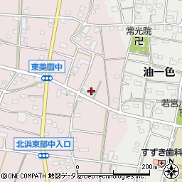 静岡県浜松市浜名区東美薗1317周辺の地図