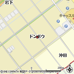 愛知県豊川市下長山町ドンボウ周辺の地図
