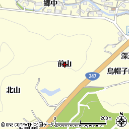 愛知県西尾市東幡豆町前山周辺の地図