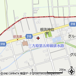 静岡県浜松市中央区根洗町284周辺の地図