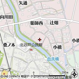 愛知県西尾市吉良町饗庭（血洗）周辺の地図