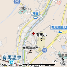 兵庫県神戸市北区有馬町202周辺の地図