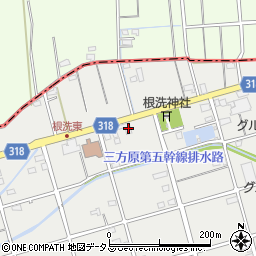 静岡県浜松市中央区根洗町285周辺の地図