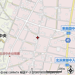静岡県浜松市浜名区東美薗1201周辺の地図