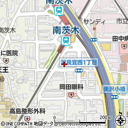 阪急南茨木ハイタウン駅前高層住宅Ｄ棟周辺の地図
