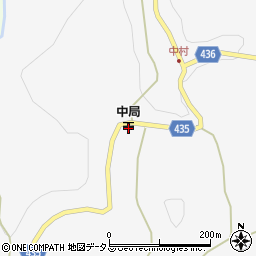 中郵便局周辺の地図