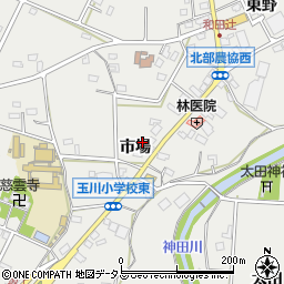 愛知県豊橋市石巻本町市場周辺の地図