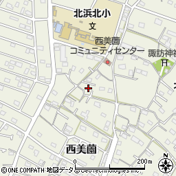 静岡県浜松市浜名区西美薗1492周辺の地図