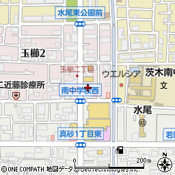 金比羅製麺 茨木玉櫛店周辺の地図