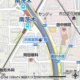 スクールＩＥ南茨木校周辺の地図