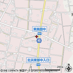 静岡県浜松市浜名区東美薗1251周辺の地図