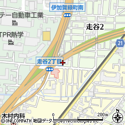大阪府枚方市走谷2丁目31周辺の地図