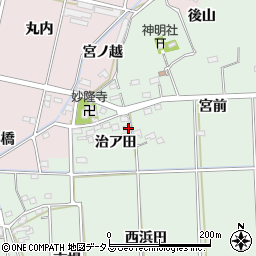 愛知県西尾市吉良町小山田治ア田51周辺の地図