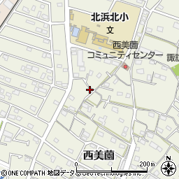 静岡県浜松市浜名区西美薗1497-1周辺の地図