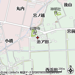 愛知県西尾市吉良町小山田治ア田67周辺の地図