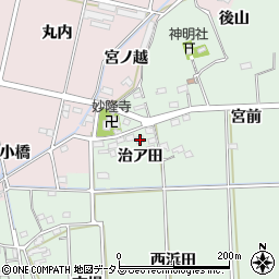 愛知県西尾市吉良町小山田治ア田49周辺の地図